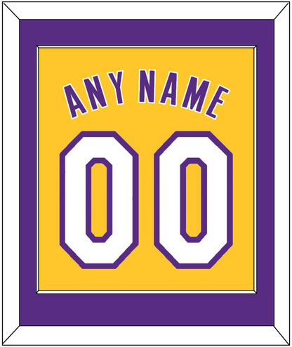 Los Angeles Name & Number - Home Yellow (1999-2018) - Essential Tier 2
