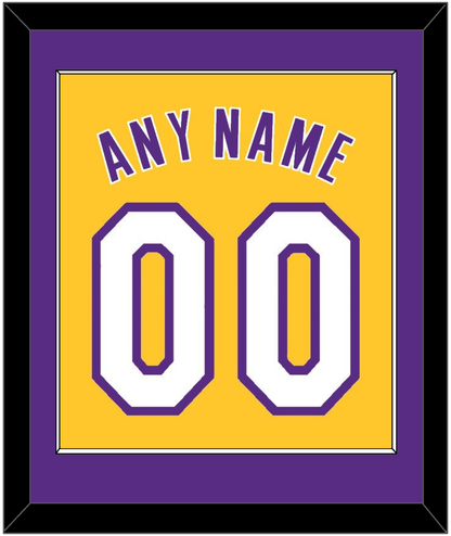 Los Angeles Name & Number - Home Yellow (1999-2018) - Essential Tier 2