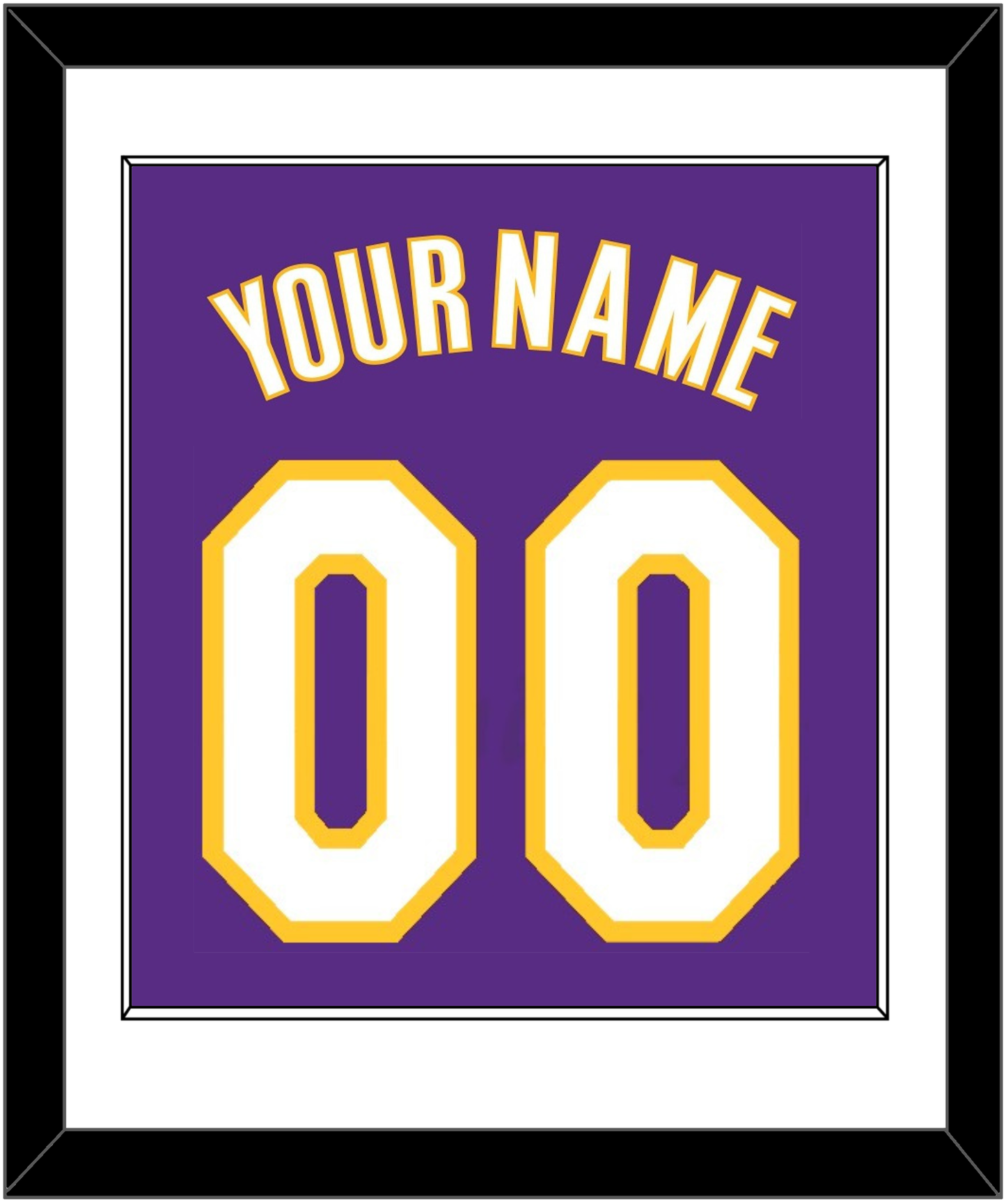 Los Angeles Name & Number - Road Purple (1999-2004) - Essential Tier 1