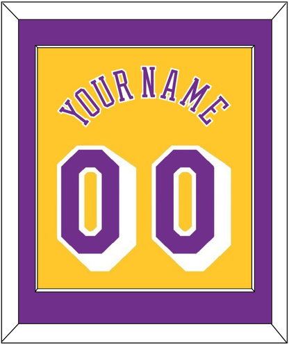 Los Angeles Name & Number - Home Yellow (1978-1997) - Essential Tier 2