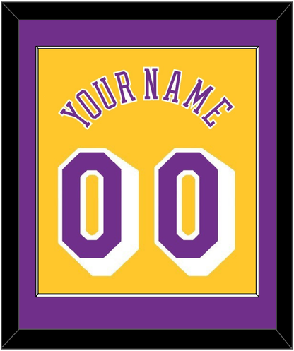 Los Angeles Name & Number - Home Yellow (1978-1997) - Essential Tier 2