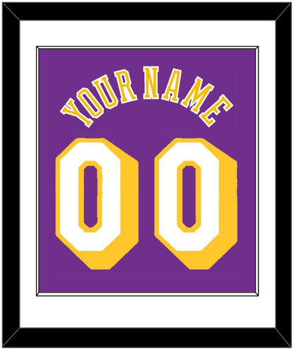 Los Angeles Name & Number - Road Purple (1978-1997) - Essential Tier 1