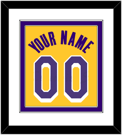 Los Angeles Name & Number - Yellow Icon - Signature Tier 1