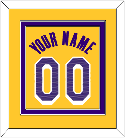 Los Angeles Name & Number - Yellow Icon - Signature Tier 2