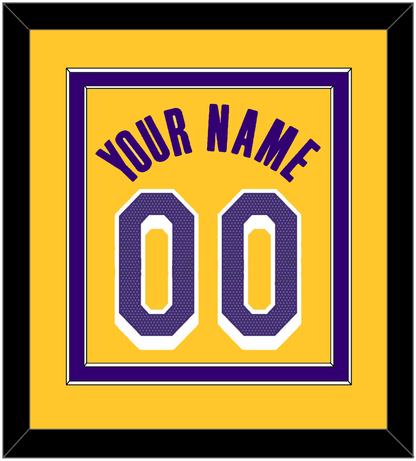 Los Angeles Name & Number - Yellow Icon - Signature Tier 2