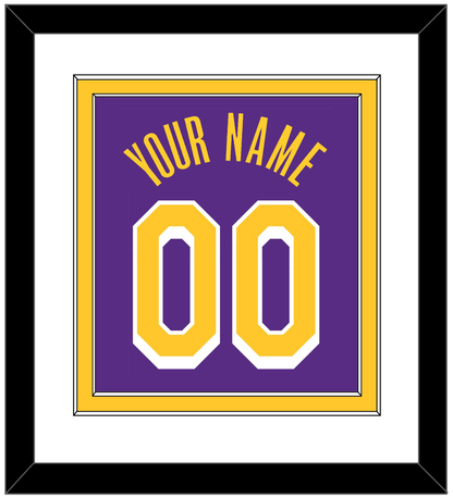 Los Angeles Name & Number - Purple Statement - Signature Tier 1