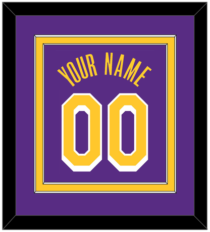 Los Angeles Name & Number - Purple Statement - Signature Tier 2