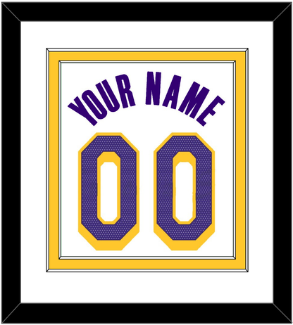 Los Angeles Name & Number - White Association - Signature Tier 1