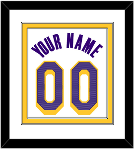 Los Angeles Name & Number - White Association - Double Mat 1