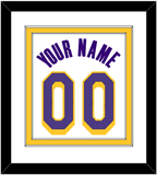 Los Angeles Name & Number - White Association - Double Mat 1