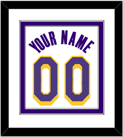 Los Angeles Name & Number - White Association - Signature Tier 2