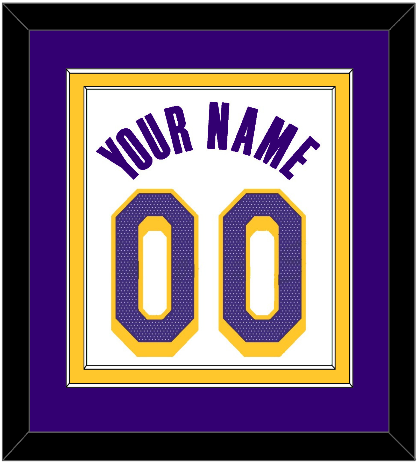 Los Angeles Name & Number - White Association - Signature Tier 3