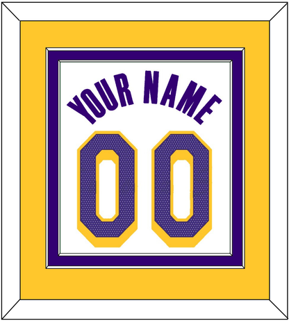 Los Angeles Name & Number - White Association - Signature Tier 4