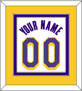 Los Angeles Name & Number - White Association - Double Mat 4