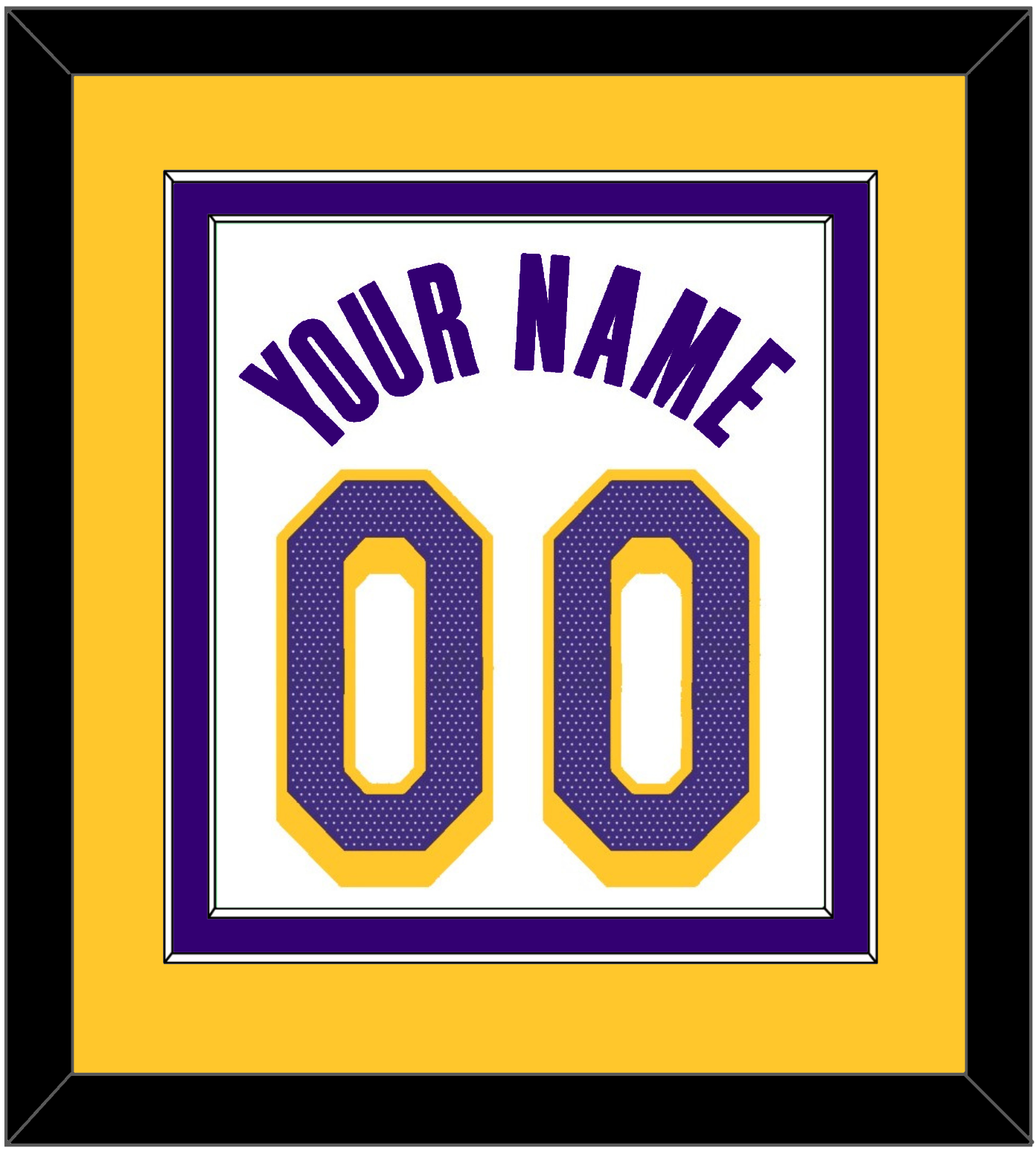 Los Angeles Name & Number - White Association - Signature Tier 4