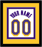 Los Angeles Name & Number - White Association - Double Mat 4