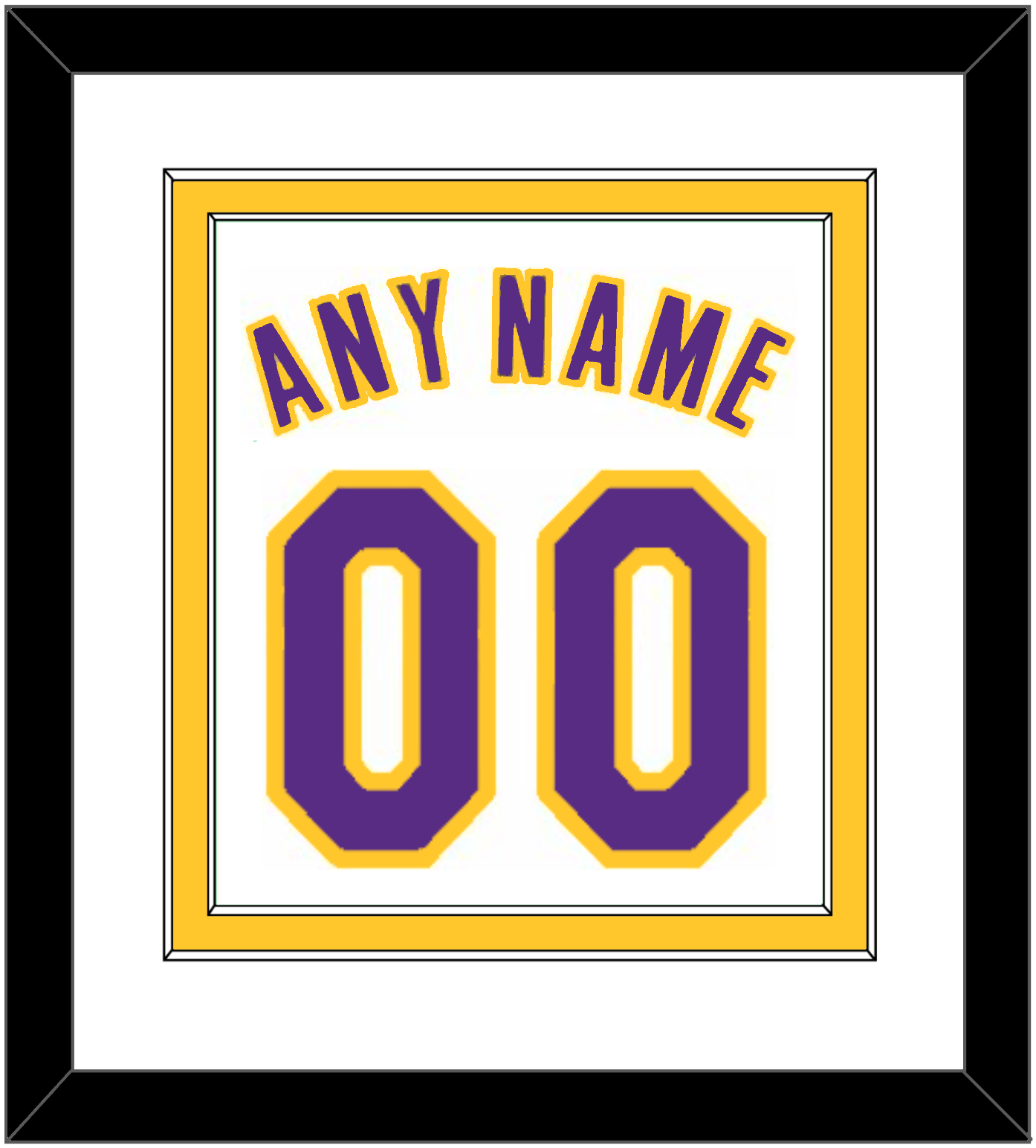Los Angeles Name & Number - Home White (2002-2018) - Signature Tier 1