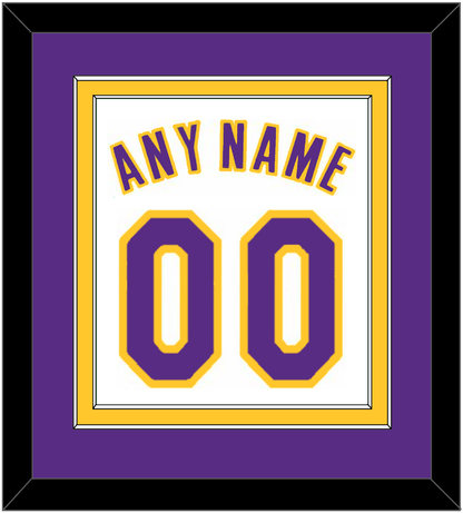 Los Angeles Name & Number - Home White (2002-2018) - Signature Tier 3
