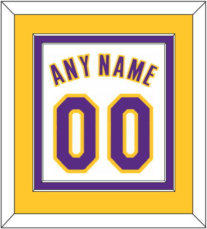 Los Angeles Name & Number - Home White (2002-2018) - Signature Tier 4