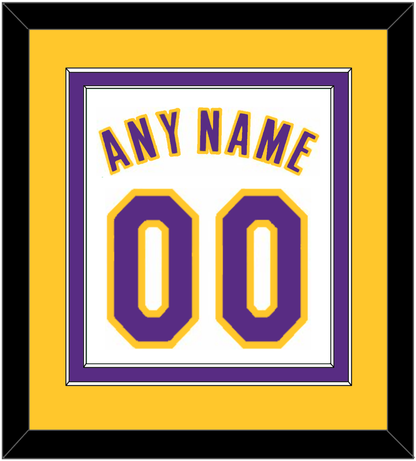 Los Angeles Name & Number - Home White (2002-2018) - Signature Tier 4