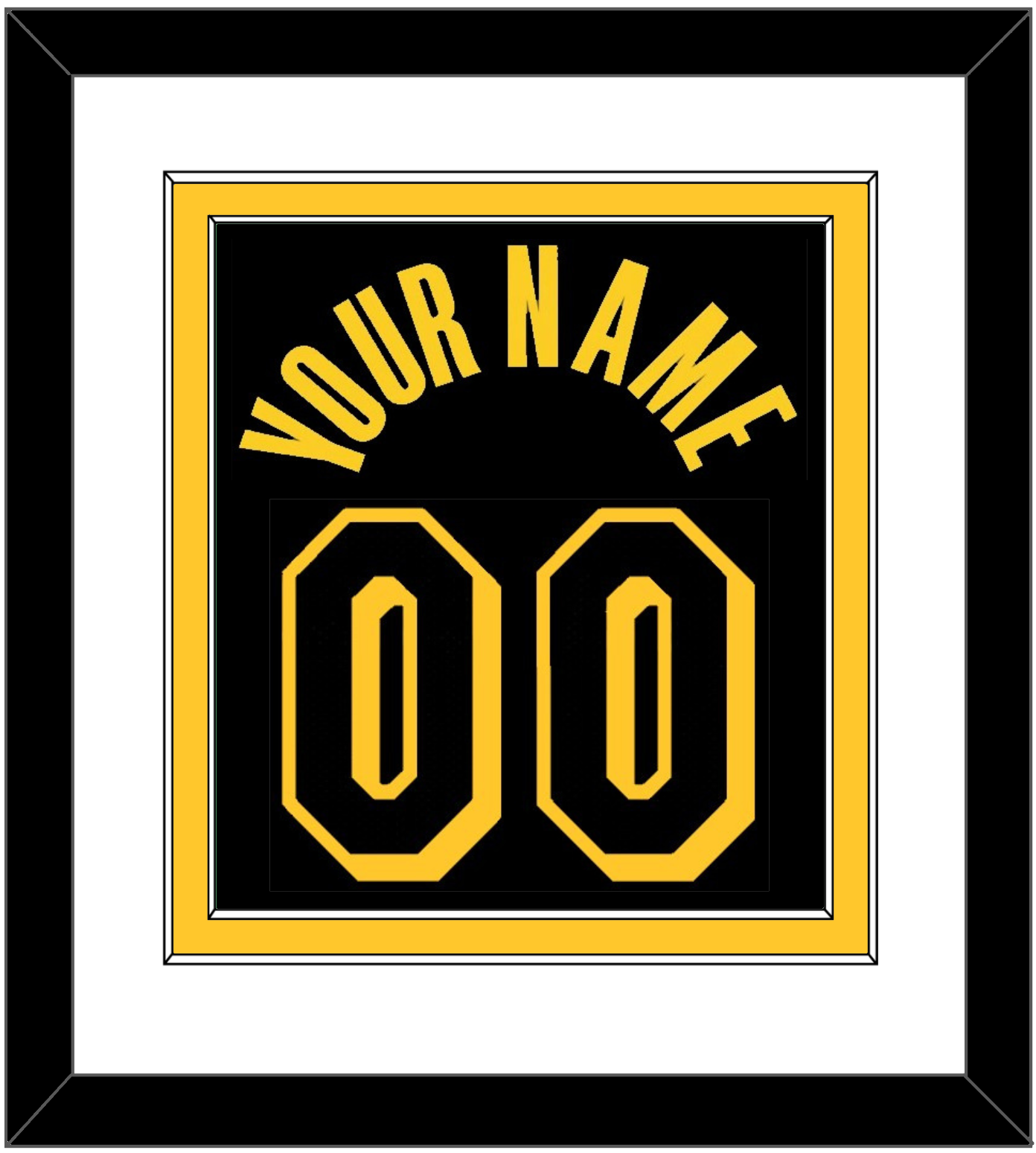 Los Angeles Name & Number - Black Mamba (2017-2018, 2020) - Signature Tier 1