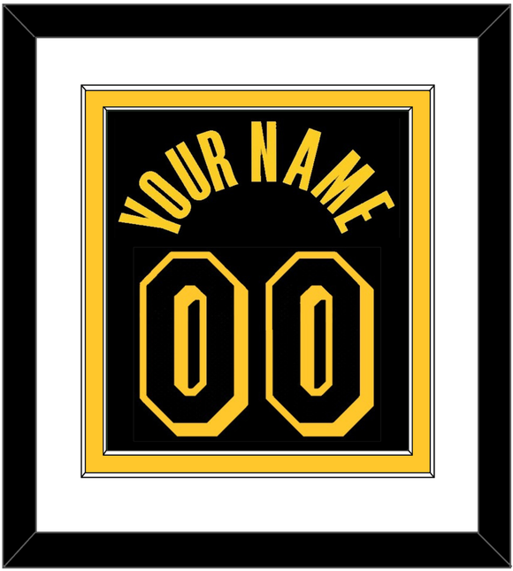 Los Angeles Name & Number - Black Mamba - Double Mat 1