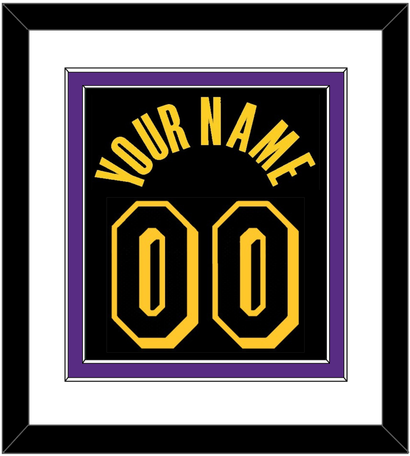 Los Angeles Name & Number - Black Mamba (2017-2018, 2020) - Signature Tier 2