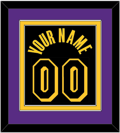 Los Angeles Name & Number - Black Mamba (2017-2018, 2020) - Signature Tier 4