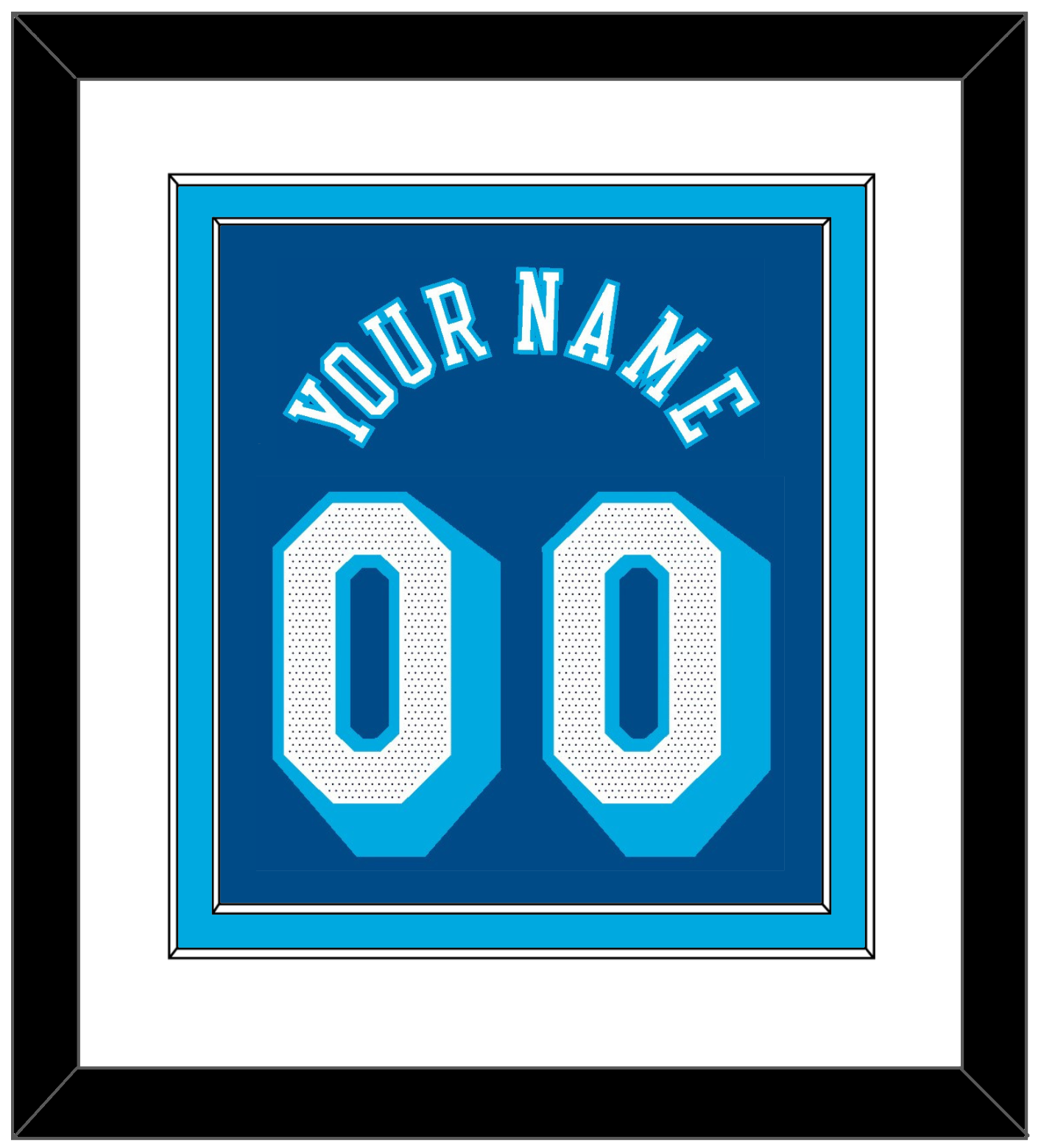 Los Angeles Name & Number - Blue City (2020-2021) - Signature Tier 1