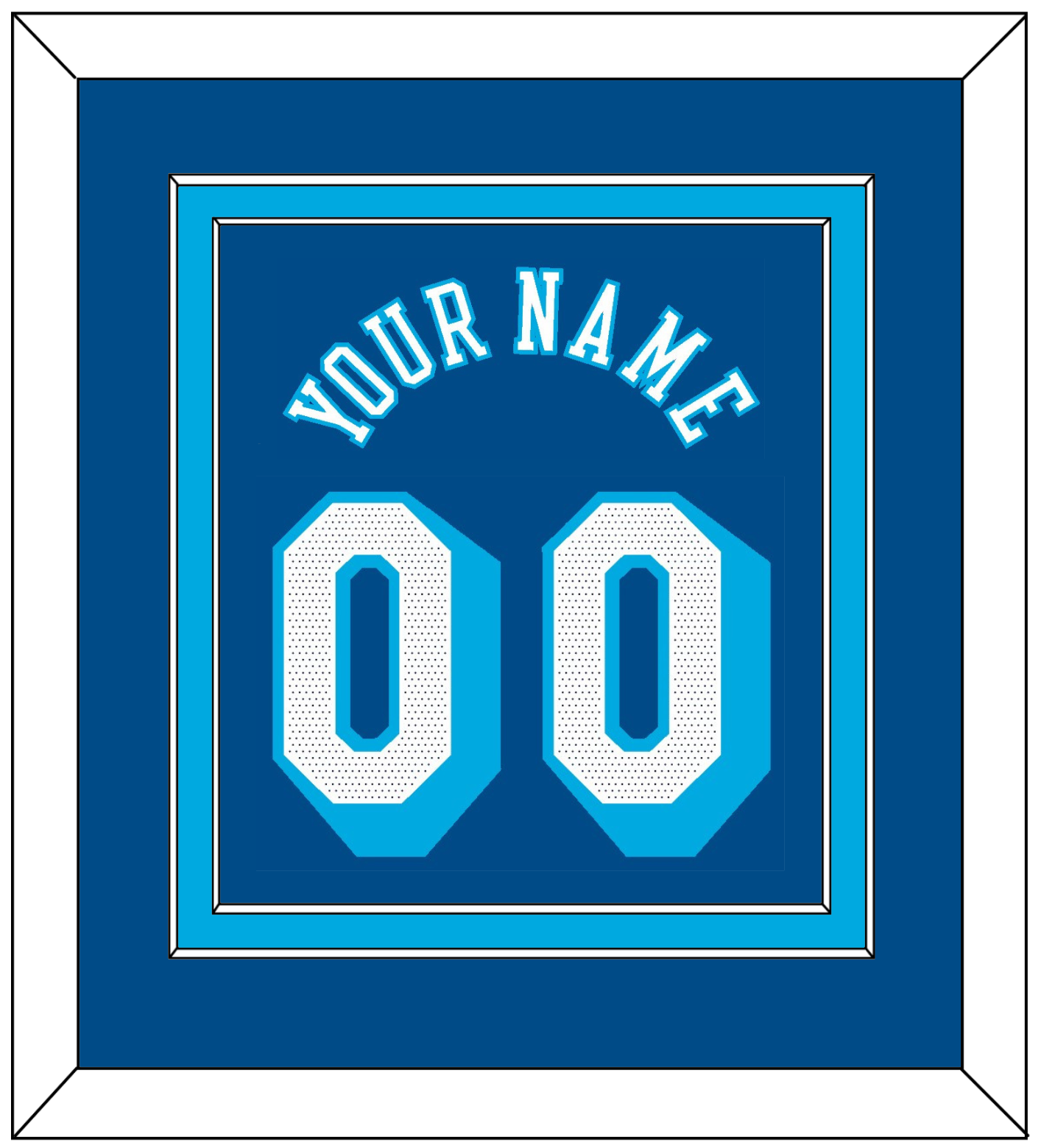 Los Angeles Name & Number - Blue City (2020-2021) - Signature Tier 2