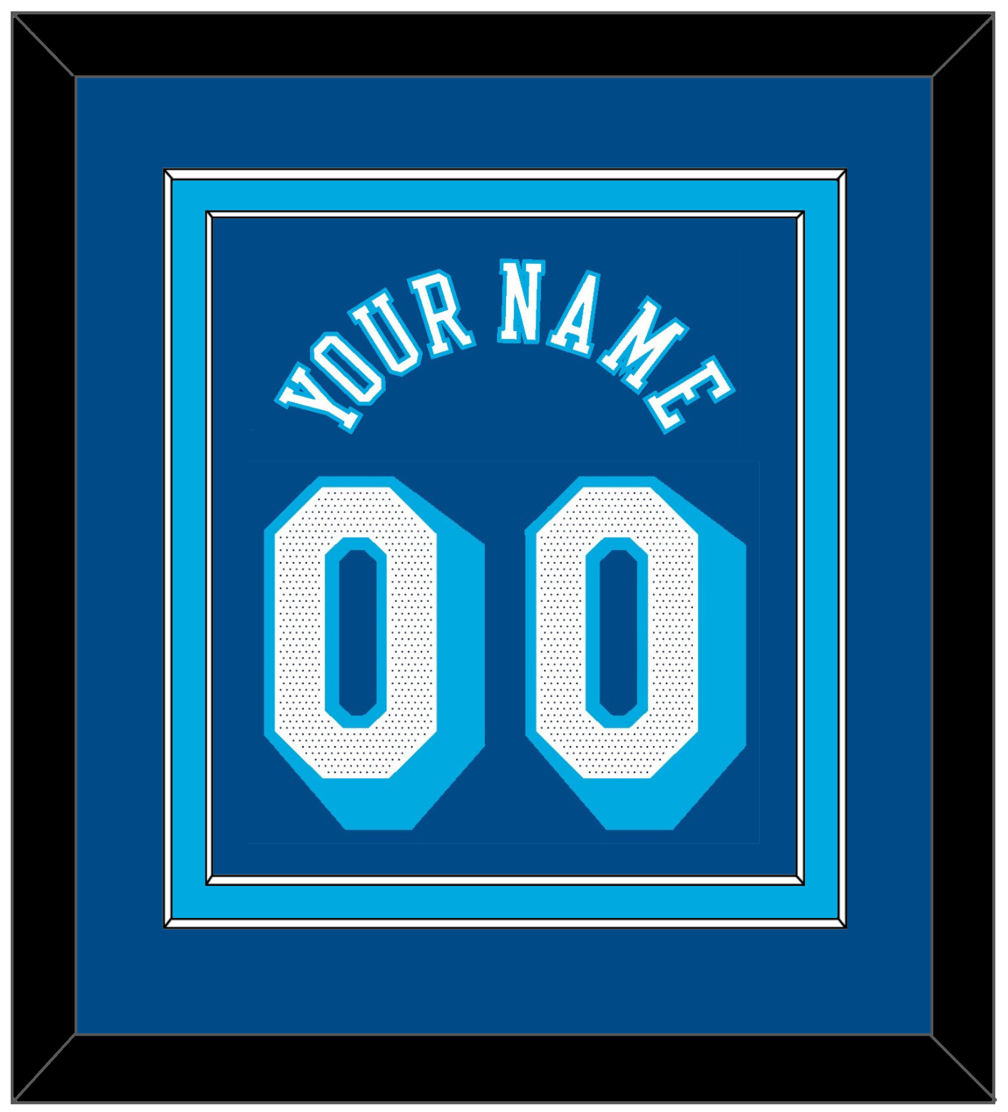 Los Angeles Name & Number - Blue City (2020-2021) - Signature Tier 2