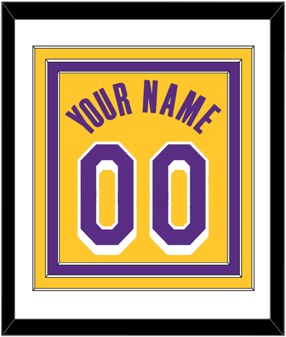 Los Angeles Name & Number - Yellow Icon - Premier Tier 1