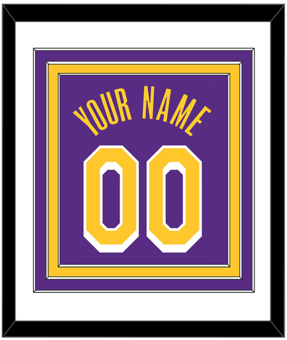 Los Angeles Name & Number - Purple Statement - Premier Tier 1