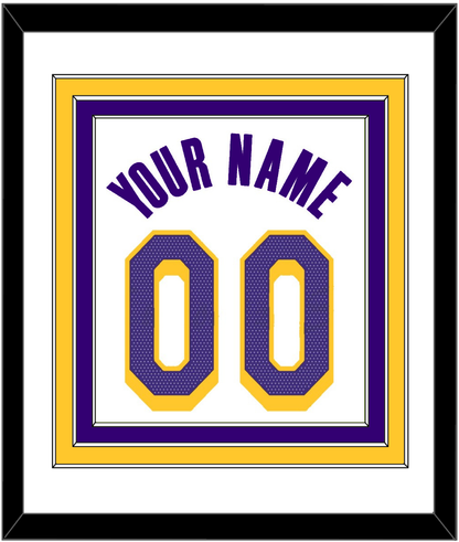 Los Angeles Name & Number - White Association - Premier Tier 1