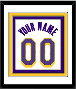 Los Angeles Name & Number - White Association - Triple Mat 1