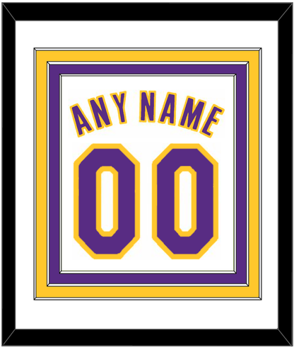 Los Angeles Name & Number - Home White (2002-2018) - Premier Tier 1