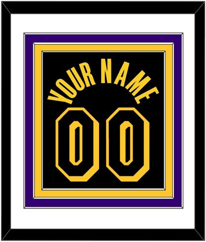 Los Angeles Name & Number - Black Mamba (2017-2018, 2020) - Premier Tier 1