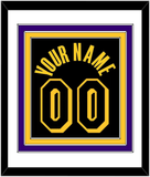 Los Angeles Name & Number - Black Mamba (2017-2018, 2020) - Triple Mat 1