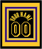Los Angeles Name & Number - Black Mamba (2017-2018, 2020) - Triple Mat 2