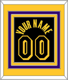 Los Angeles Name & Number - Black Mamba (2017-2018, 2020) - Triple Mat 2