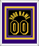 Los Angeles Name & Number - Black Mamba (2017-2018, 2020) - Triple Mat 3