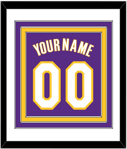 Los Angeles Name & Number - Road Purple (1999-2004) - Premier Tier 1