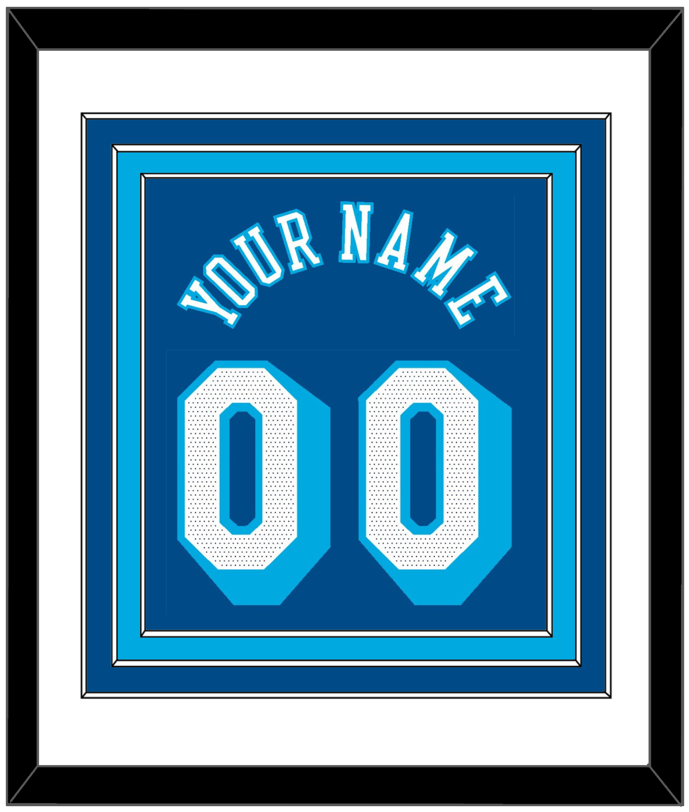 Los Angeles Name & Number - Blue City (2020-2021) - Premier Tier 1