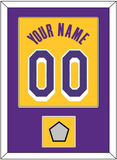 Los Angeles Name & Number With Champions Patch - Yellow Icon - Single Mat 2