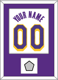 Los Angeles Name & Number With Trophy Patch - White Association - Single Mat 1