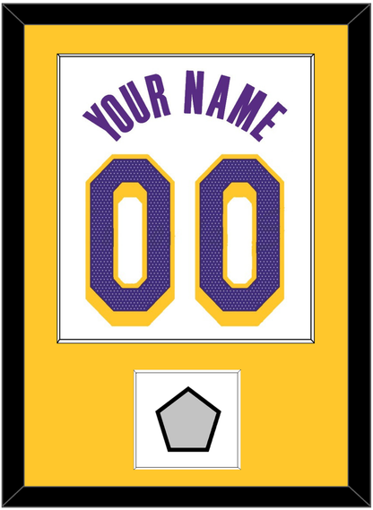Los Angeles Name & Number With Finals Patch - White Association - Essential Tier 2