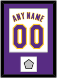 Los Angeles Name & Number With Finals Patch - Alternate White (2002-2018) - Single Mat 1