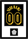 Los Angeles Name & Number With Champions Patch - Black Mamba (2017-2018, 2020) - Single Mat 1