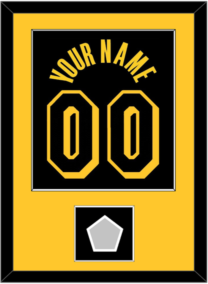 Los Angeles Name & Number With Champions Patch - Black Mamba (2017-2018, 2020) - Essential Tier 2