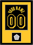 Los Angeles Name & Number With Champions Patch - Black Mamba (2017-2018, 2020) - Single Mat 2